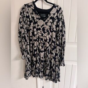 Black and gold Anthropologie Dress